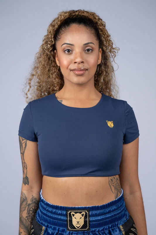  Crop top Fearless | Blauw