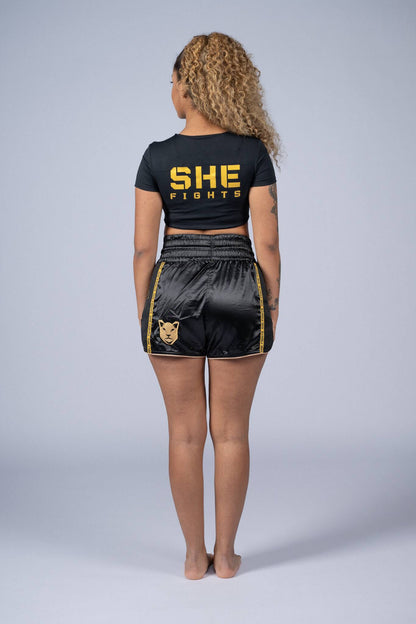 Kickbox broekje Selina | Zwart