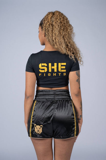 Crop top Fearless | Zwart