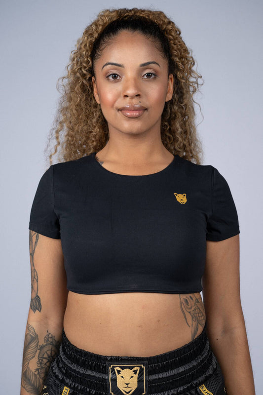 Crop top Fearless | Zwart