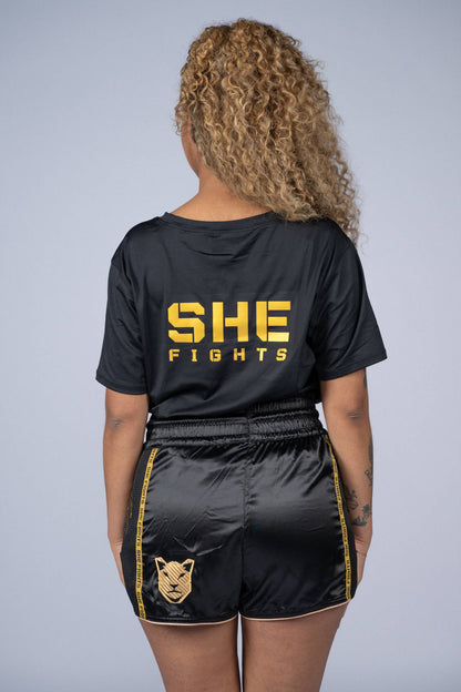 T-shirt Comfy Wijd | Zwart