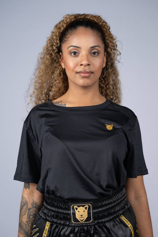 T-shirt Comfy Wijd | Zwart